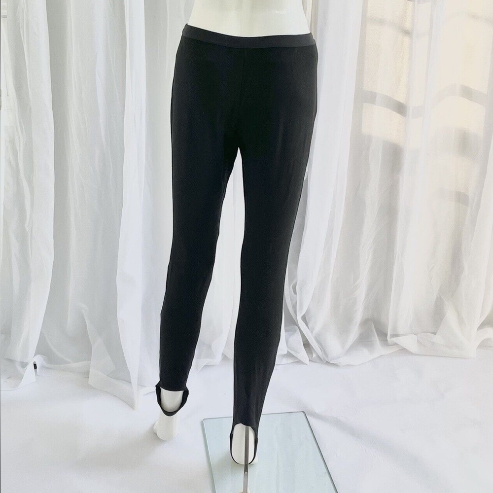 Lafayette 148 NY Black Stirrup Leggings Pants | Size Small